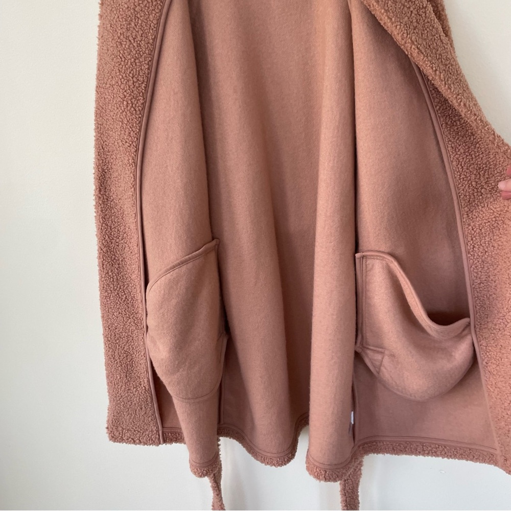 Haven Well Within Sherpa Robe Tan Brown Sugar Camel S Small - Picture 8 of 10